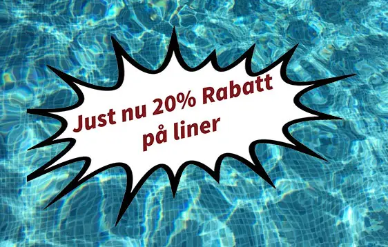 Förnya poolen med 20 % rabatt